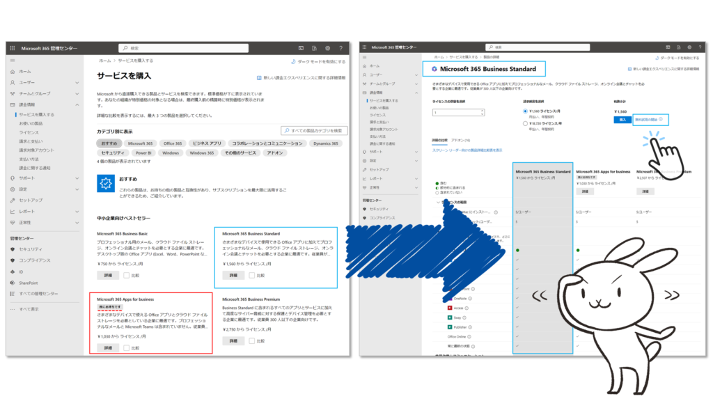 Microsoft 365 Business Standard を契約_1